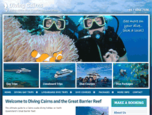 Tablet Screenshot of divingcairns.com.au